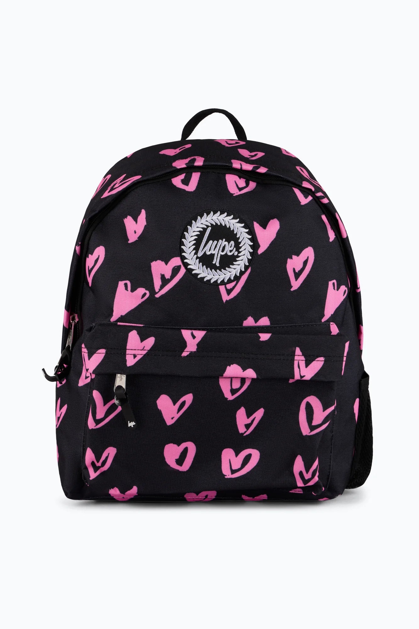 Hype - Back Pack - Black/Pink Scribble Hearts