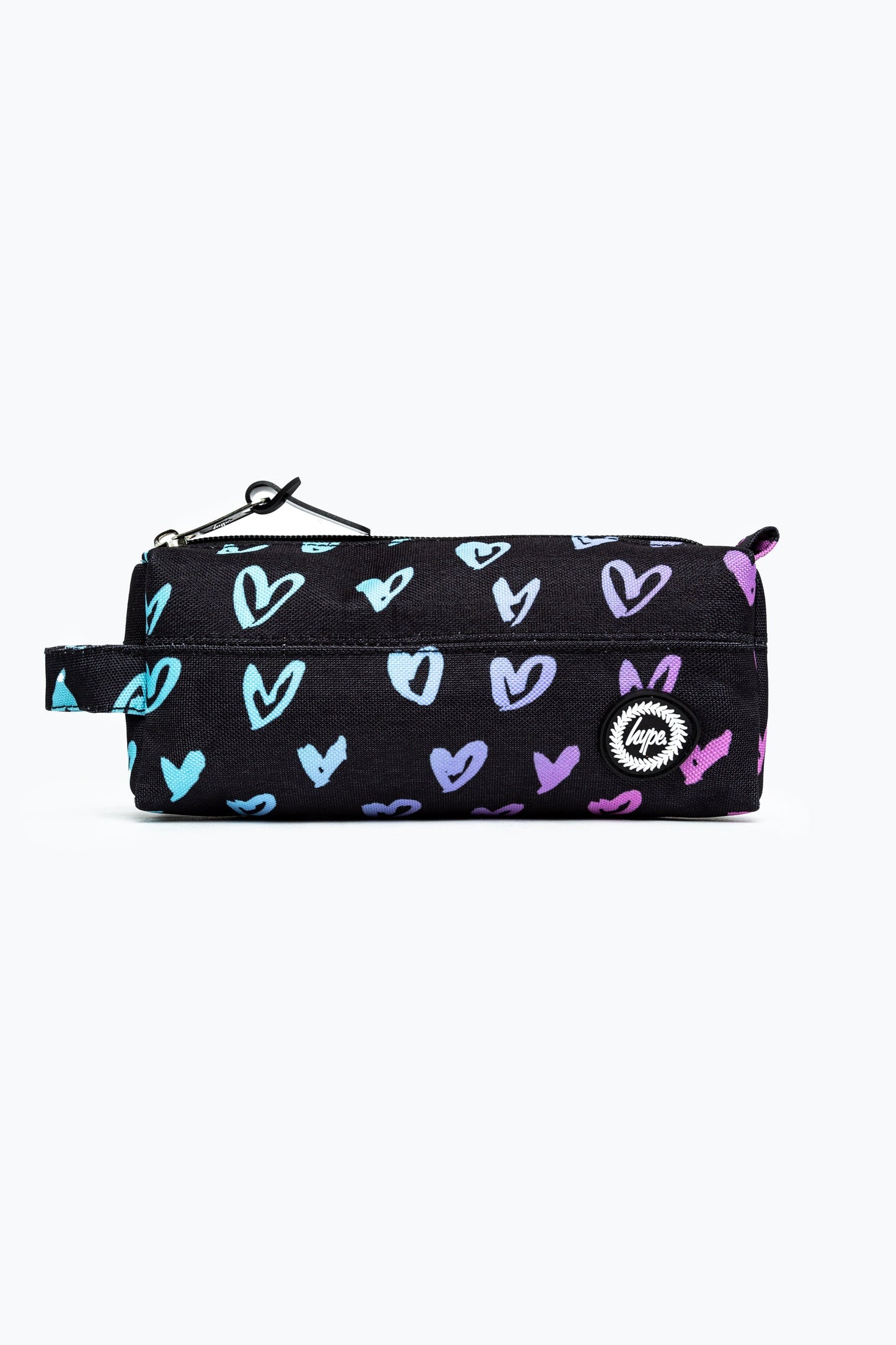 Hype - Pencil Case - Scribble Heart Pink Crest