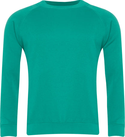 Sweatshirt Round Neck - Royal, Navy, Red, Bottle, Purple, Jade