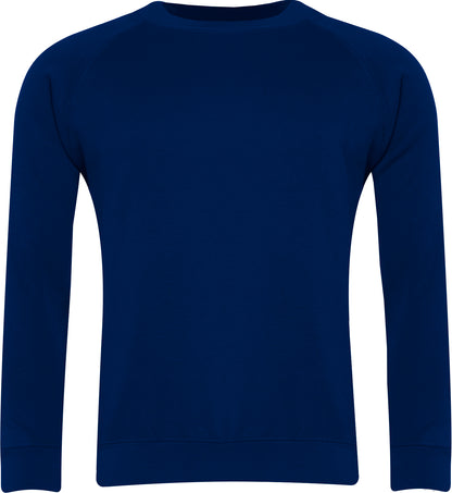 Sweatshirt Round Neck - Royal, Navy, Red, Bottle, Purple, Jade