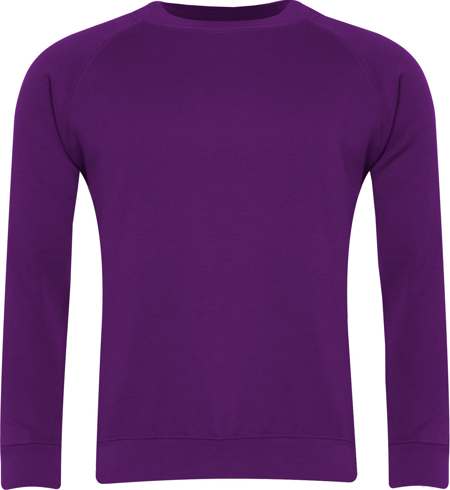 Sweatshirt Round Neck - Royal, Navy, Red, Bottle, Purple, Jade