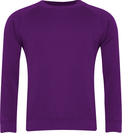 Sweatshirt Round Neck - Royal, Navy, Red, Bottle, Purple, Jade