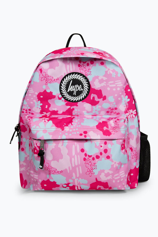 Hype- Back Pack - Pink Leopard Floral